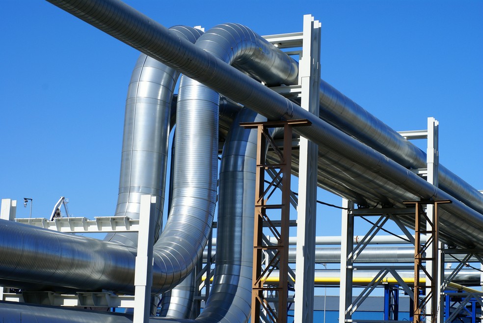 Tubulações de gás  — Foto: Cedida
