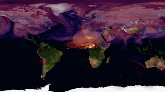 Os gases emitidos pelas atividades humanas intensificam o efeito estufa (Foto: Foto: NASA/NOAA)