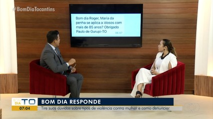 Promotora responde dúvidas sobre violência contra mulher no Bom Dia Responde