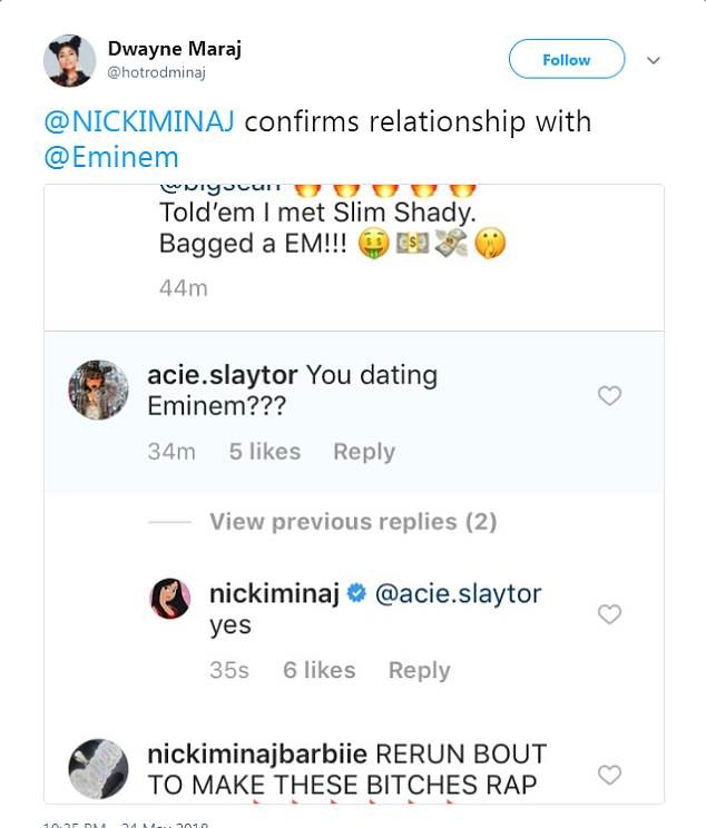 Nicki Minaj no Twitter (Foto: Reprodução)