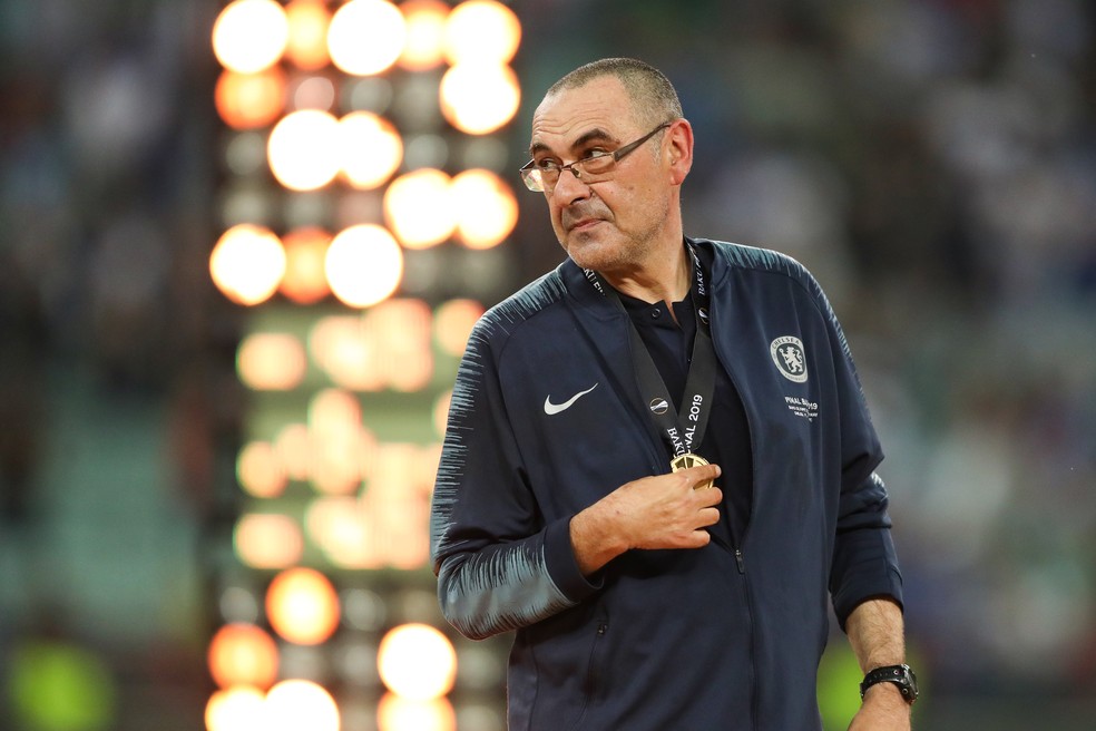 Sarri no Chelsea â Foto: Getty Images