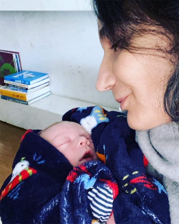 Zizi Possi e o neto, Matteo, filho de Luiza Possi (Foto: Reprodução / Instagram)