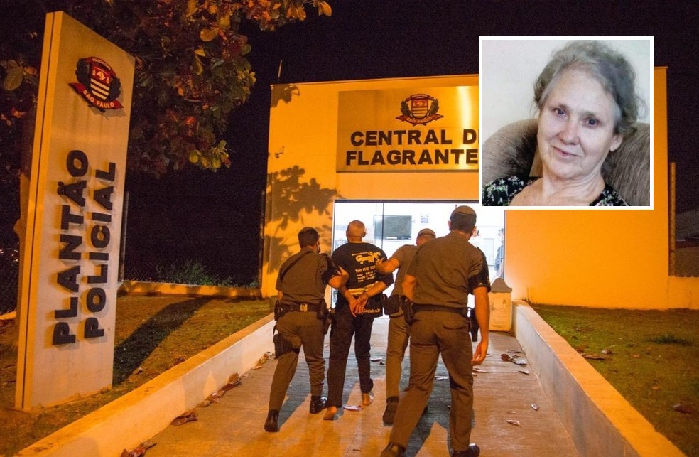 Homem foi preso suspeito de matar a esposa em Tatuí — Foto: Polícia Militar/Divulgação