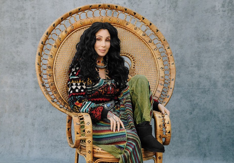Cher em campanha publicitária para a marca UGG