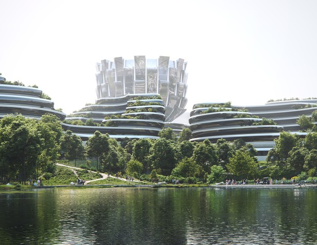 Zaha Hadid Archtects divulga vídeo impressionante de centro empresarial para unicórnios  (Foto: Divulgação)