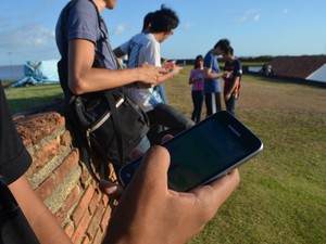 pokemon go, fortaleza, visitas, ponto turístico, games, Macapá, Amapá (Foto: Jorge Abreu/ G1)