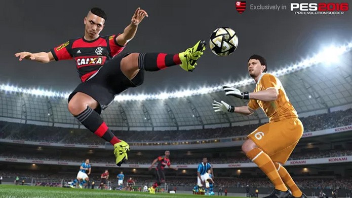 Flamengo, um dos times exclusivos de PES 2016, terá seu uniforme atualizado (Foto: Divulgação/Konami)