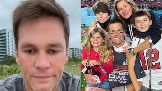 Tom Brady anuncia aposentadoria e agradece com foto de Gisele Bündchen e os filhos