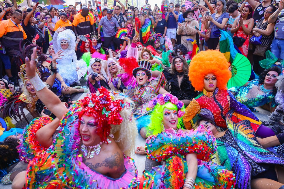 Parada do Orgulho LGBTQIA+ — Foto: Andy Santana / Brazil News