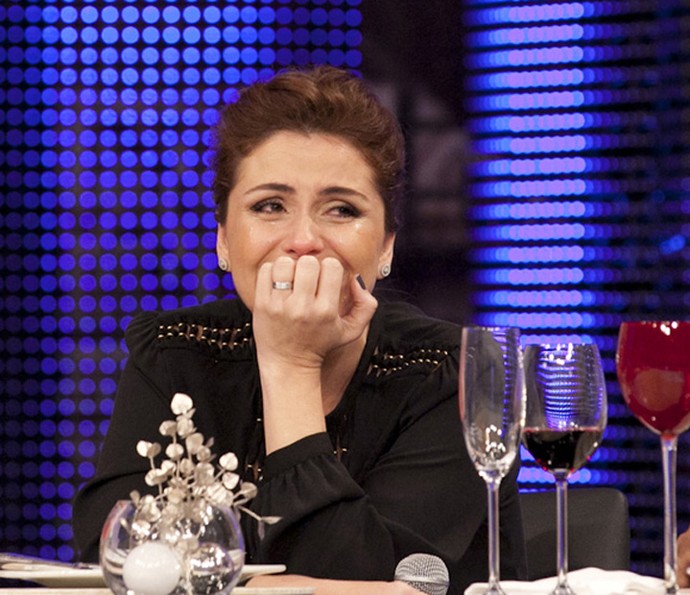 Giovanna Antonelli se emocionou com depoimento do marido Leonardo Nogueira (Foto: Felipe Monteiro/Gshow)