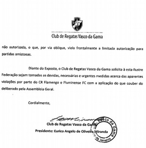 Vasco cobra punição a Fla e Flu por Primeira Liga, mas Federação diz não