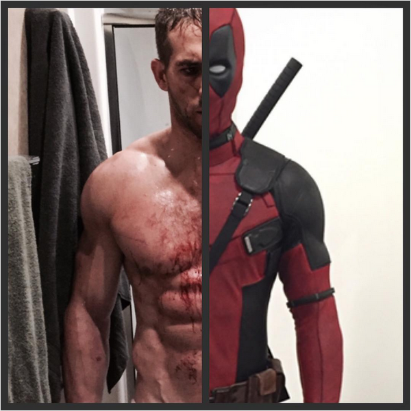 O ator Ryan Reynolds nos bastidores das filmagens de Deadpool 2 (Foto: Instagram)