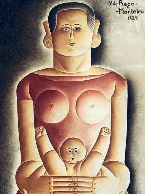 Maternidade Indígena, de Vicente do Rego Monteiro, 1924. Óleo sobre tela. (Foto: Divulgação)