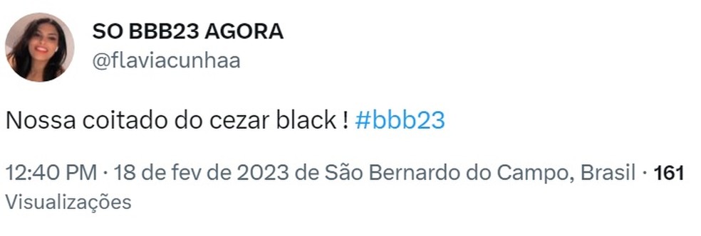 Tweet Cezar - 5 &mdash; Foto: Twitter