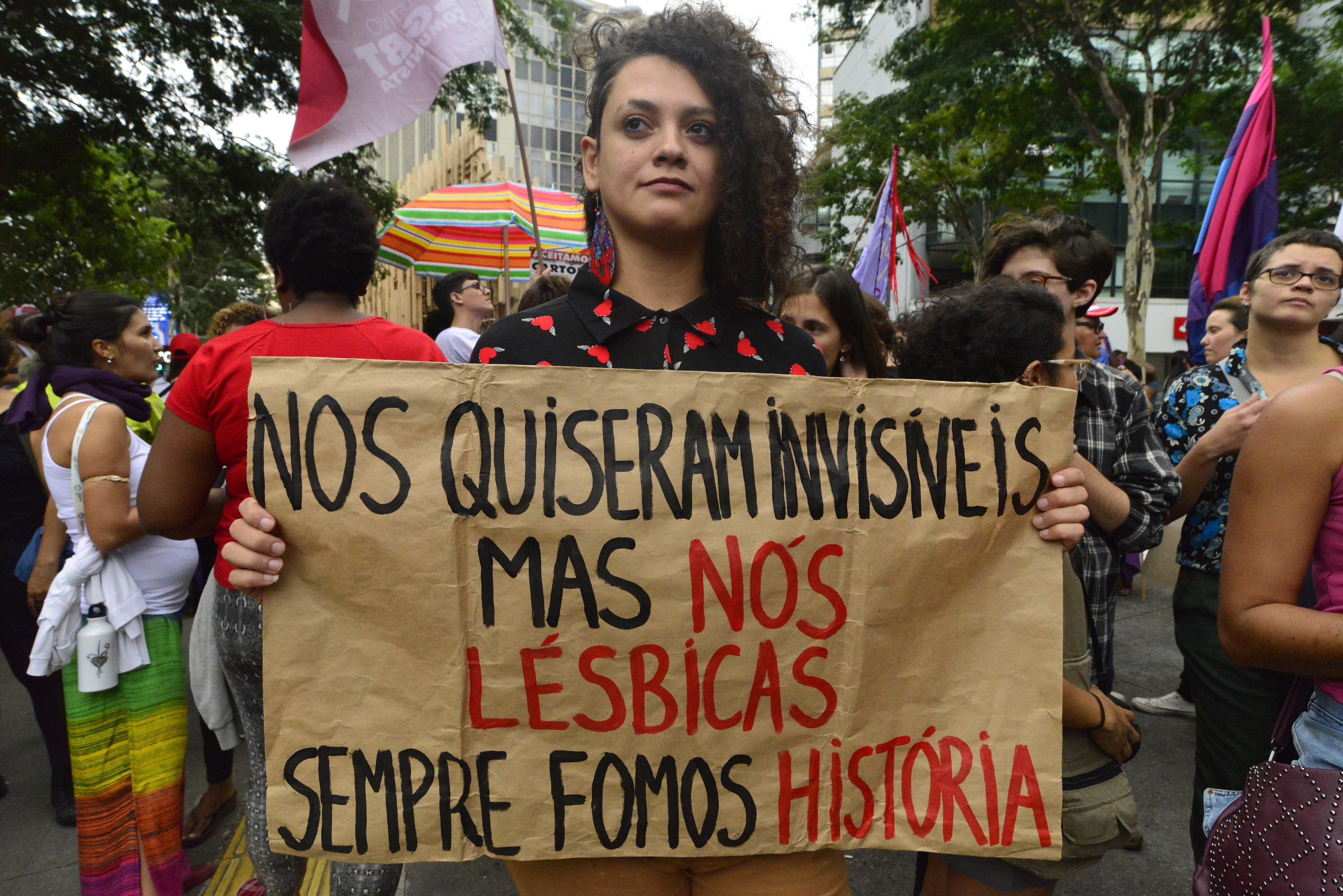 Foto da parada do orgulho LGBTQ de São Paulo, em 2018 (Foto: Getty Images)