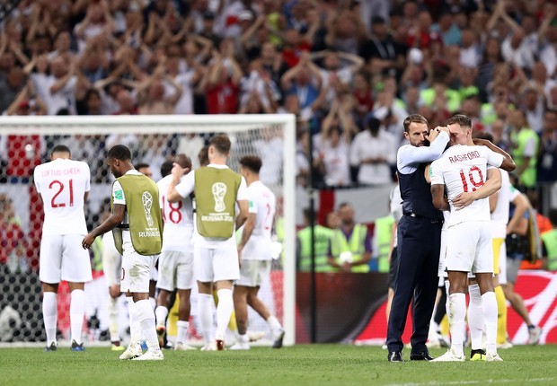 Seleção da Inglaterra após derrota para a Croácia na Copa do Mundo 2018 (Foto: Getty Images) Seleção da Inglaterra após derrota para a Croácia na Copa do Mundo 2018 (Foto: Getty Images)