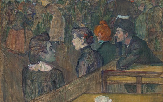 O quadro Moulin de la Galette, do pintor pós-impressionista Toulouse-Lautrec (Foto: Divulgação)