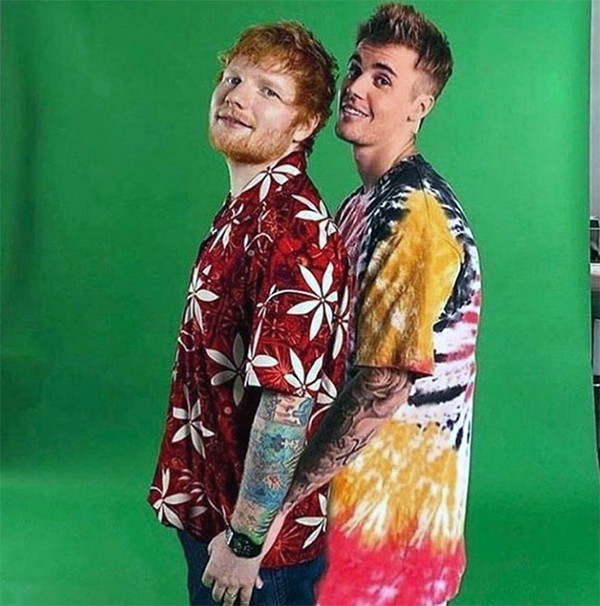 Ed Sheeran e Justin Bieber (Foto: Instagram)