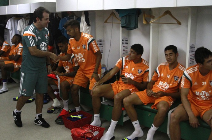 Enderson Moreira conversa com os jogadores Fluminense (Foto: Nelson Perez / Fluminense F.C.)