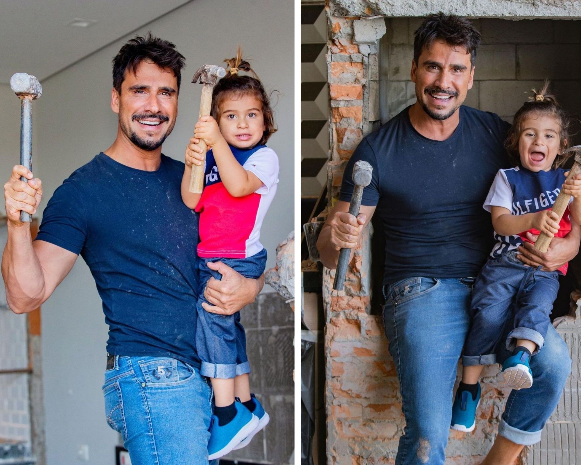 Julio Rocha e filhos (Foto: Reprodução / Instagram)
