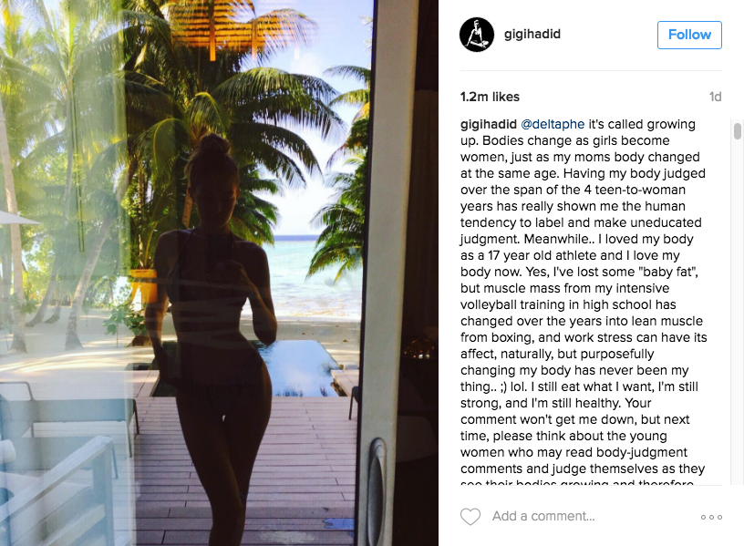 Gigi Hadid (Foto: Instagram/Reprodução)