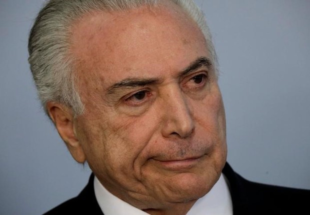 Presidente Michel Temer durante declaração no Palácio do Planalto, em Brasília (Foto: Ueslei Marcelino/Reuters)