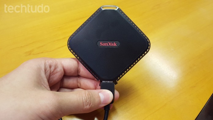 Sandisk Extreme 500 usa porta USB 3.0 (Foto: Thassius Veloso/TechTudo)