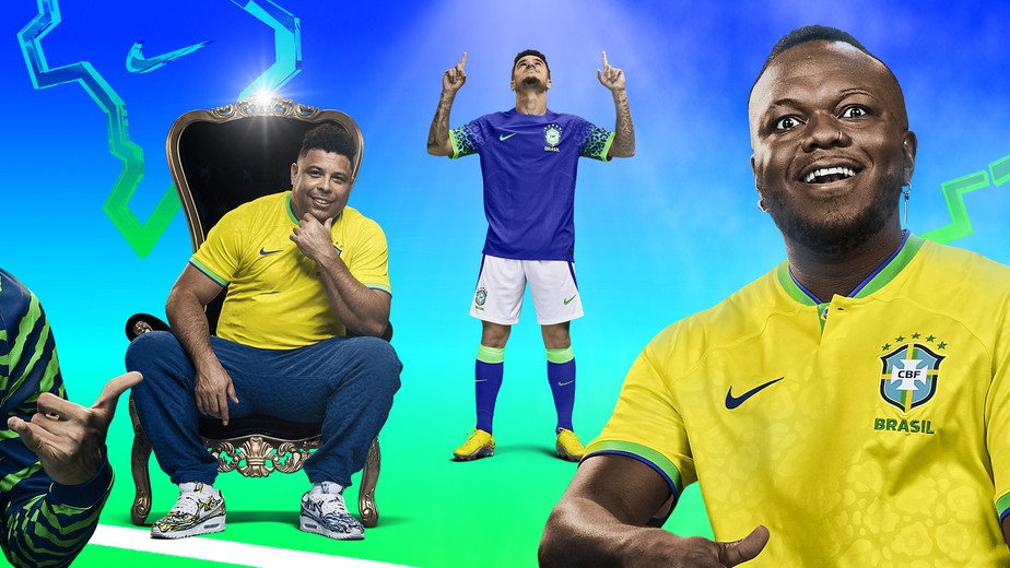 Rapper Djonga estrela campanha publicitária da CBF junto de Ronaldo e Philipe Coutinho