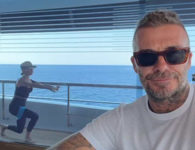 David Beckham é atingido por lata de cerveja em jogo do Los