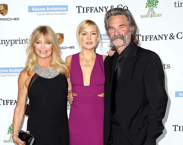 Goldie Hawn, Kate Hudson e Kurt Russell (Foto: Getty Images)