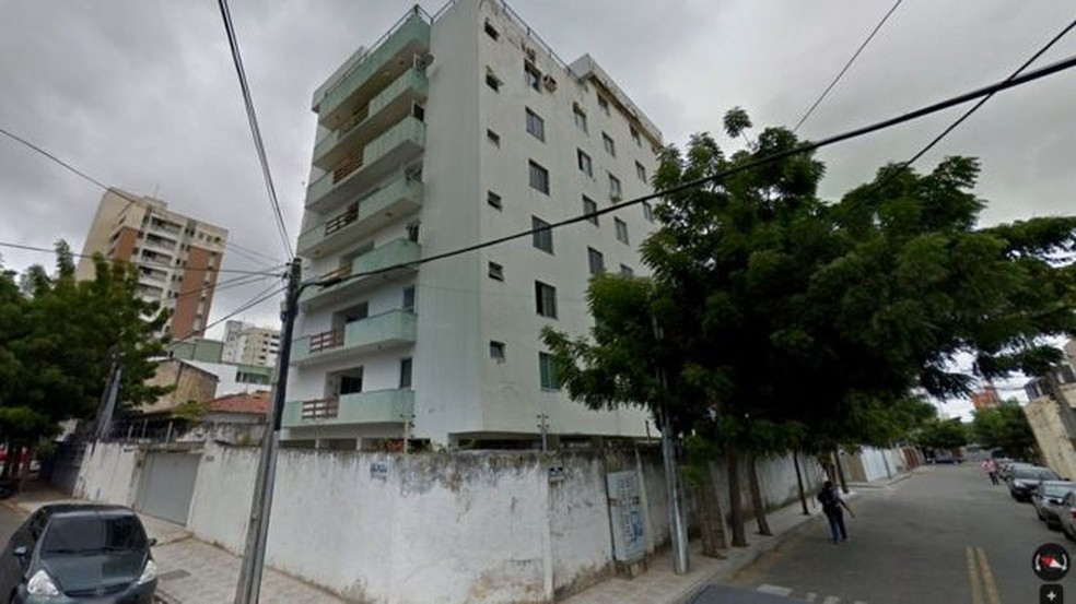 Prédio desabou em Fortaleza e deixou feridos — Foto: Google Street View