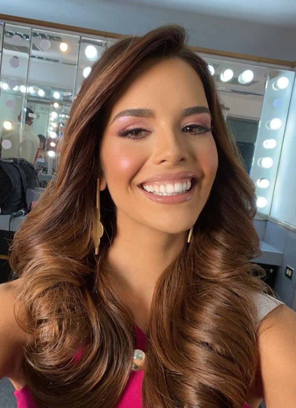 Amanda Dudamel, filha do ex-jogador e ex-treinador Rafael Dudamel, é coroada Miss Venezuela, o maior concurso de beleza do país, em 28 de outubro de 2021 — Foto: Reprodução/Instagram