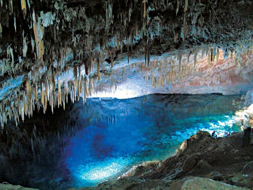 Gruta do Lago Azul é um dos cartões-postais de Bonito — Foto: Divulgação/Prefeitura de Bonito
