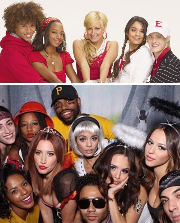 O elenco de 'High School Musical' em 2006 e hoje (Foto: Reprodução / Instagram)