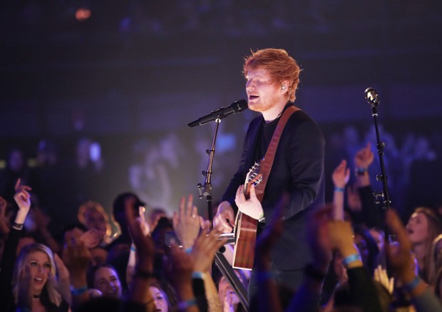Ed Sheeran no iHeartRadio Music Awards 2017 (Foto: Getty Images)