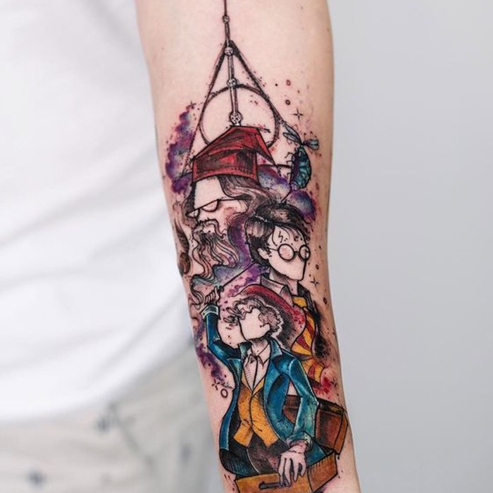 Tatuagem de Harry Potter (Foto: Reprodução/Pinterest/Tattoo Ideas)