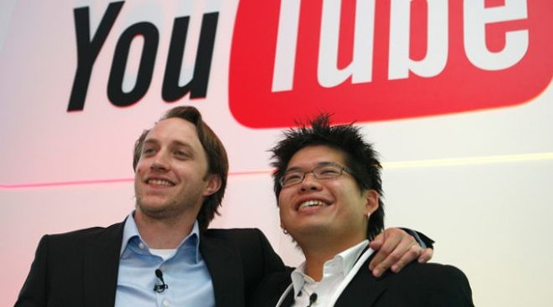 Chad Hurley e Steve Chen: os caras transformaram a web numa TV (Foto: Reprodução )