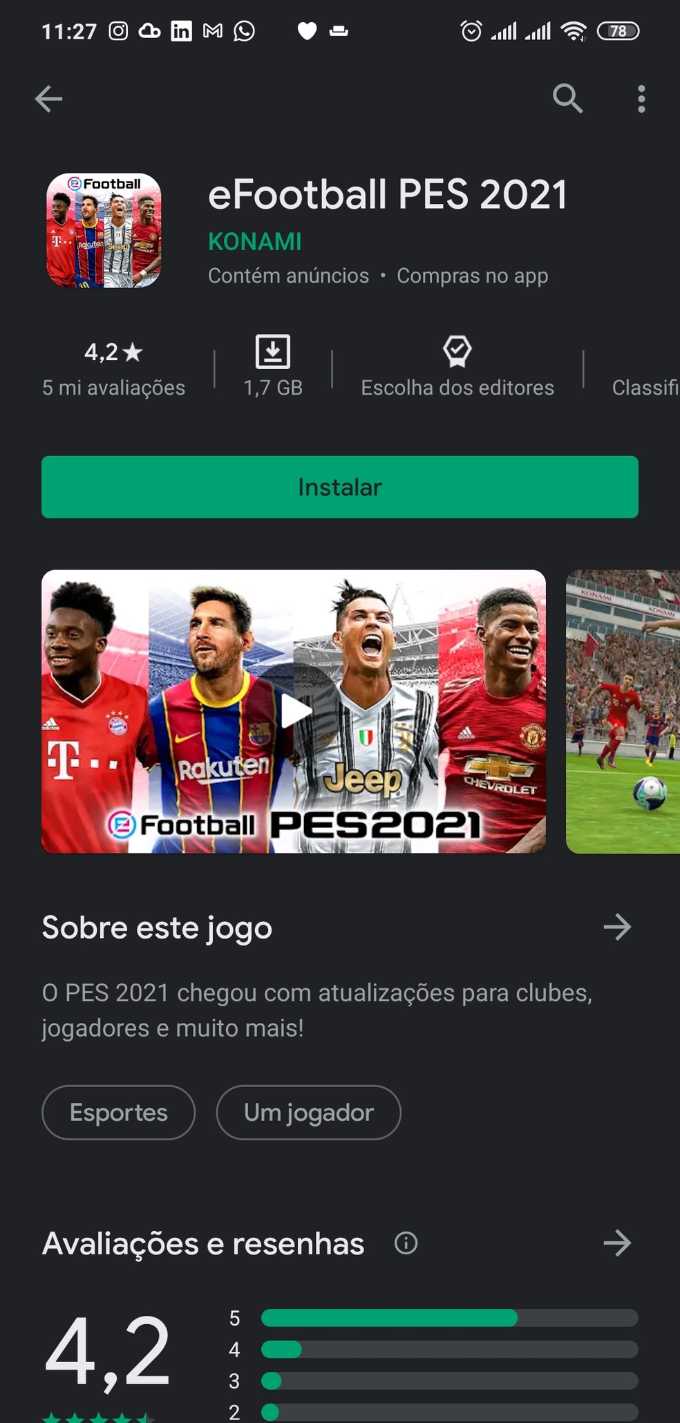 Pes 2021 Mobile Como Baixar E Instalar O Jogo Pes Ge