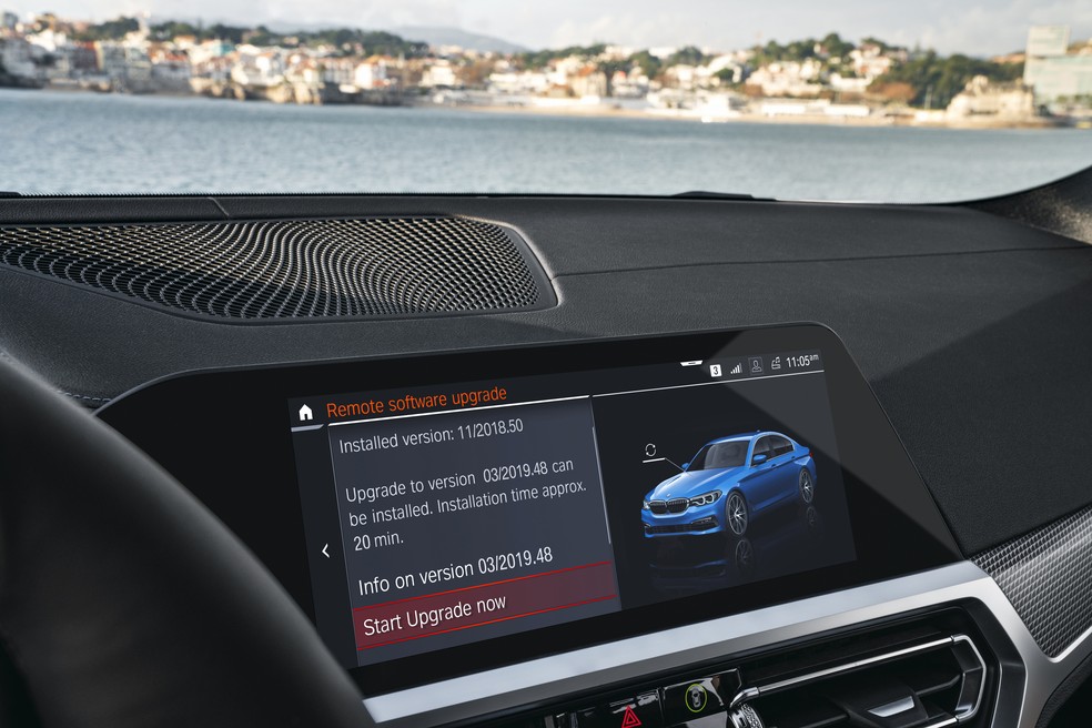 Sistemas de mídia da BMW receberão atualizações com novos recursos — Foto: Divulgação/BMW
