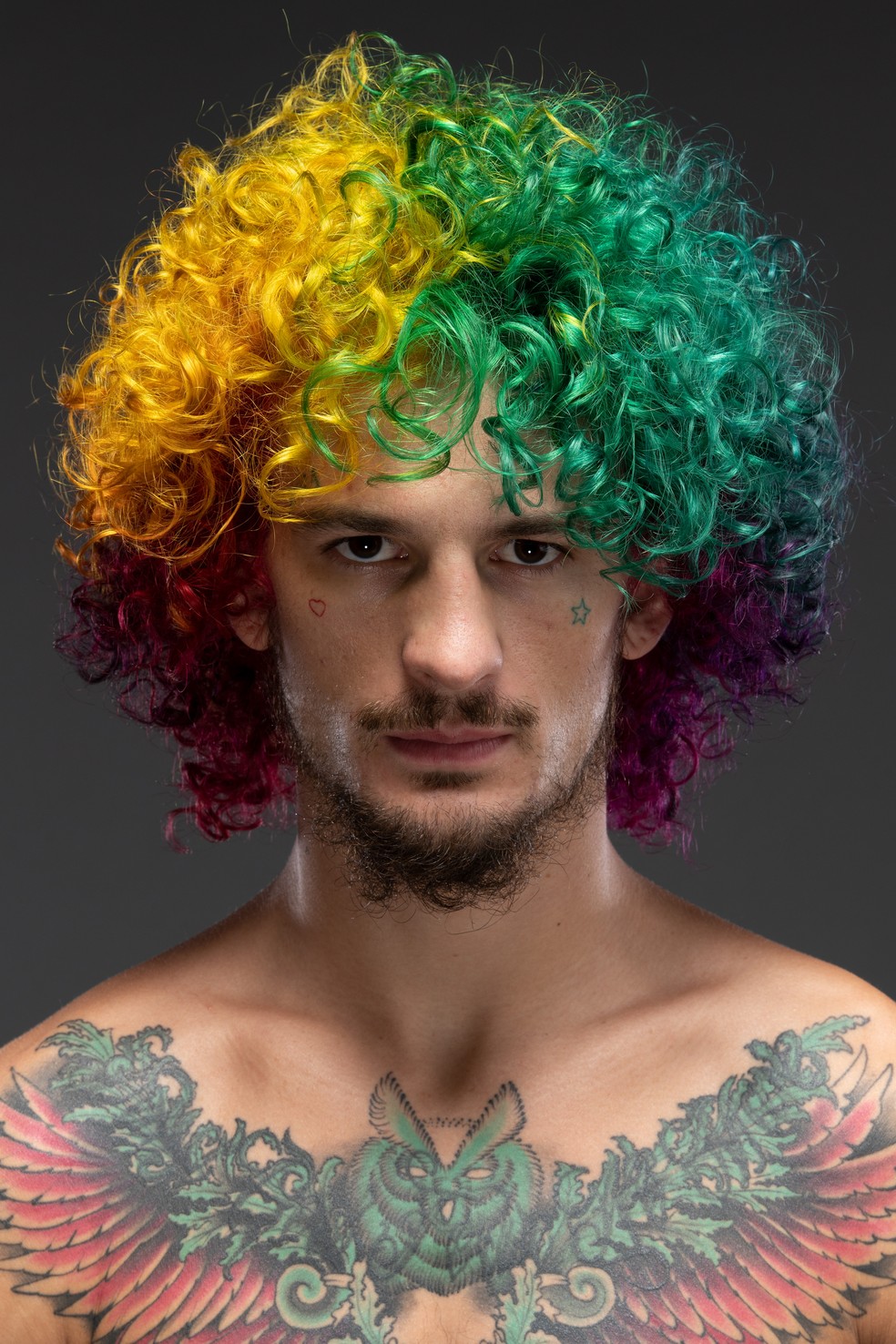 Sean O'Malley cabelo exótico UFC 250 — Foto: Getty Images
