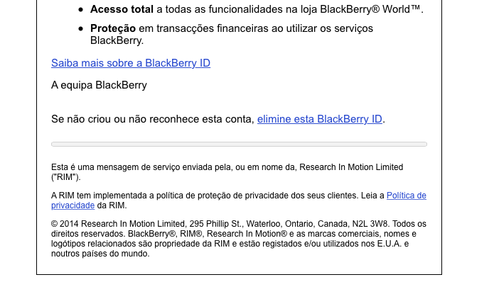 Clique no link para apagar a sua conta (Foto: Reprodução/Helito Bijora)
