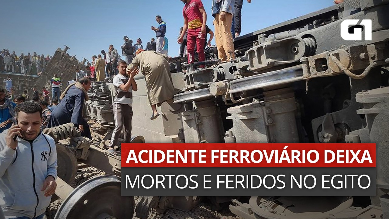VÍDEO: Acidente ferroviário deixa mortos e feridos no Egito