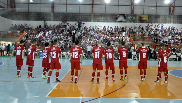 torcida, Falcão, Sorocaba x Vargem Grande do Sul, Liga Paulista (Foto: Divulgação / Brasil Kirin Futsal)