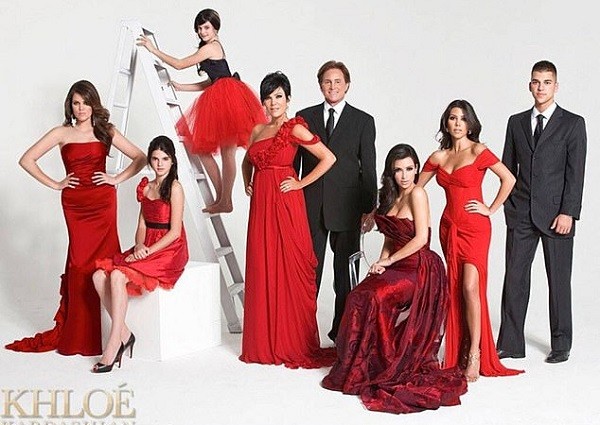 Antigo registro de Natal da família Kardashian (Foto: Instagram)
