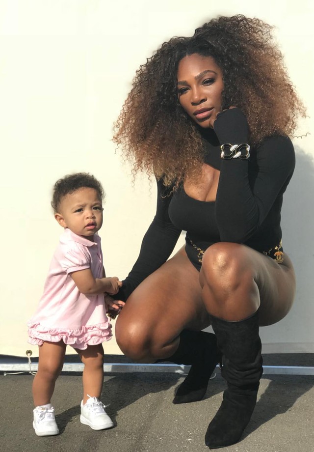 Serena Williams posa poderosa ao lado da filha Alexis Olympia (Foto: reprodução/Instagram)