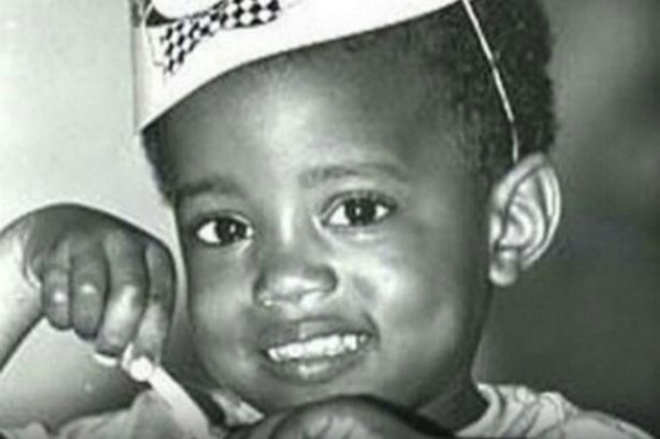 O cantor Kanye West em foto da sua infância (Foto: Reprodução/Instagram)