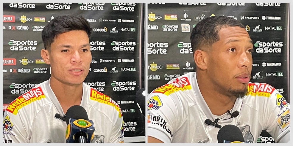 Lucas Tocantins e Habraão falam pela primeira vez como jogadores do ABC — Foto: Divulgação/ABC