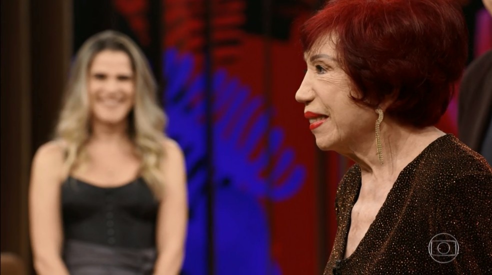 Berta Loran participou da série de entrevistas de Ingrid Guimarães — Foto: TV Globo