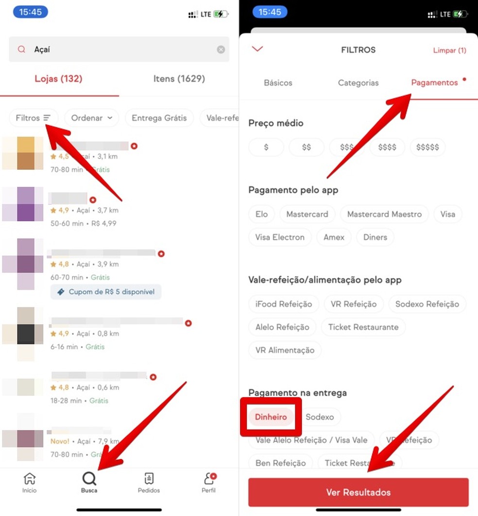 como pagar em dinheiro no ifood entrega techtudo
