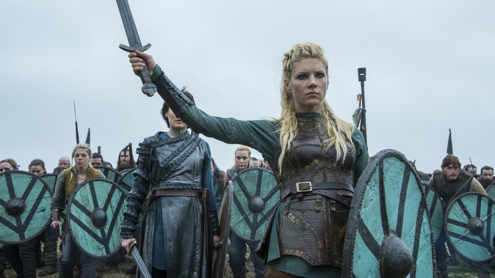 A personagem Lagertha, da série Viking (Foto: Viking)